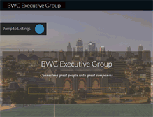 Tablet Screenshot of bwcexecutivegroup.com